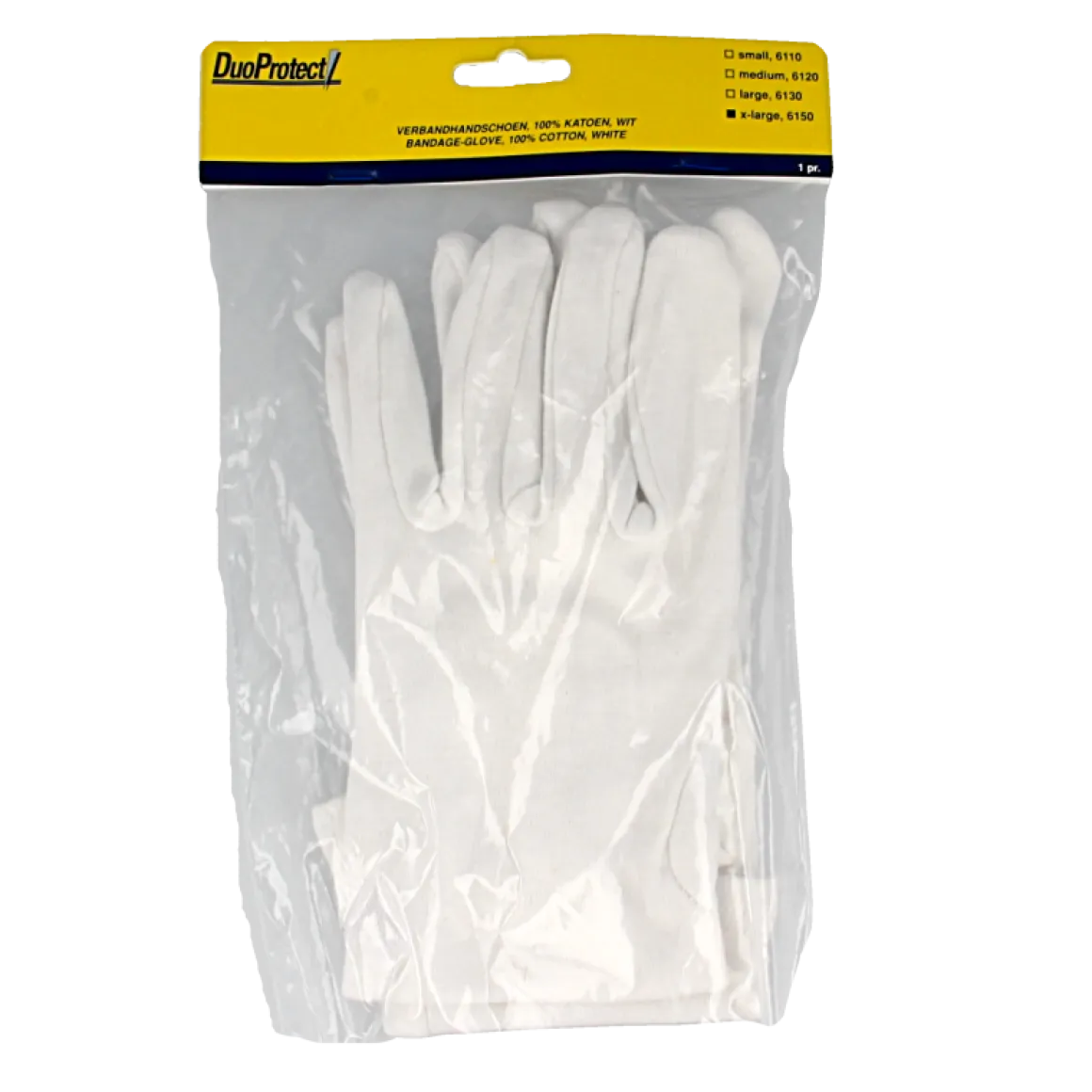 Sale Duoprotect Handschoen katoen S