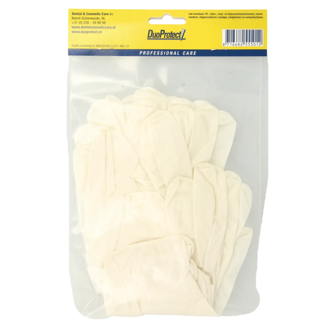 Discount Duoprotect Handschoen latex S