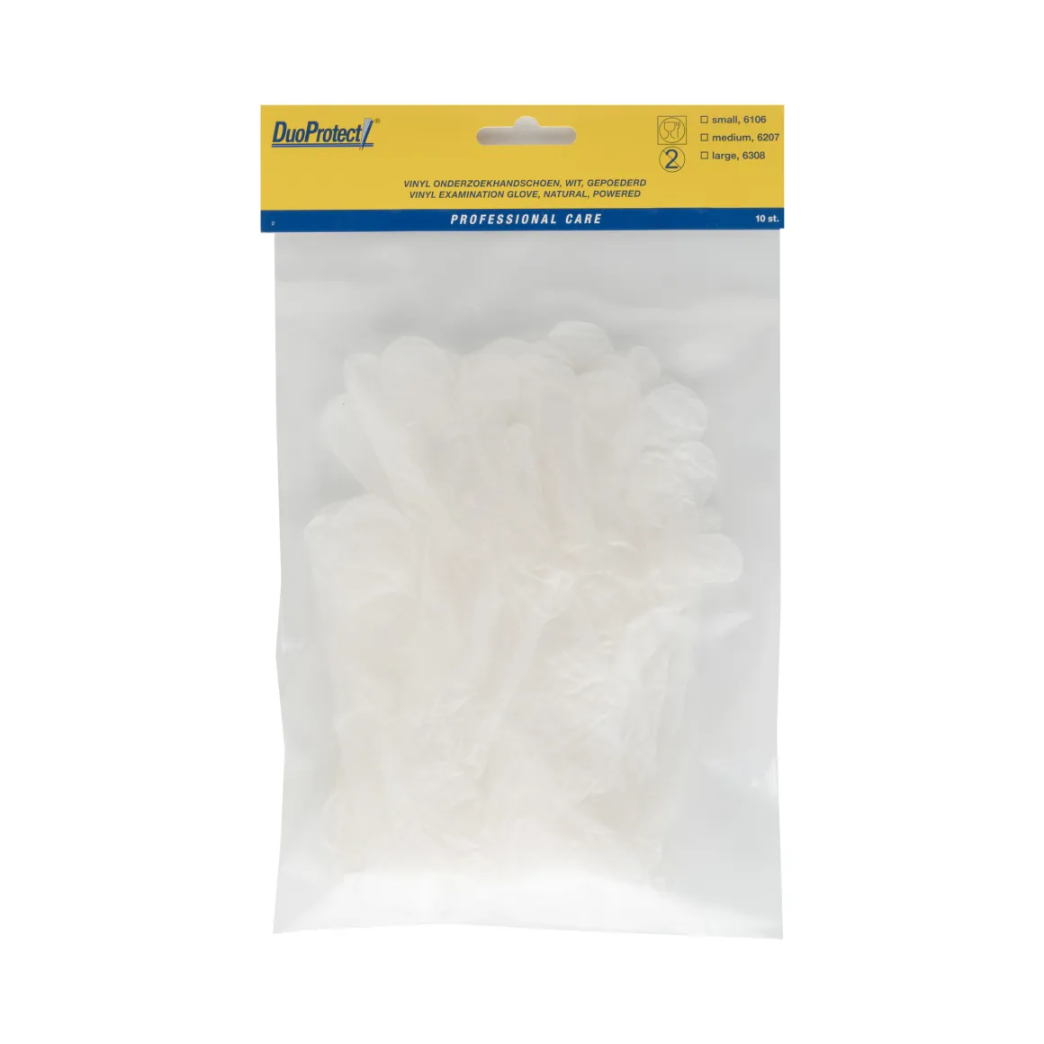 Best Duoprotect Handschoen vinyl medium