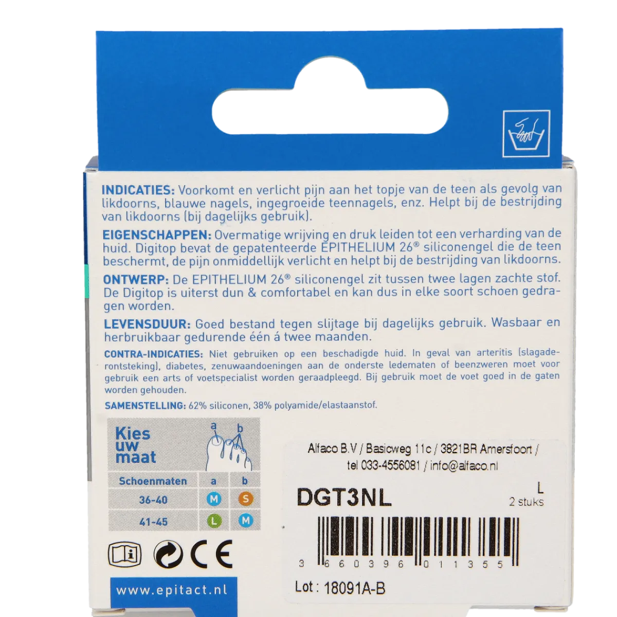 Discount Epitact Digitop nagels en likdoorns L