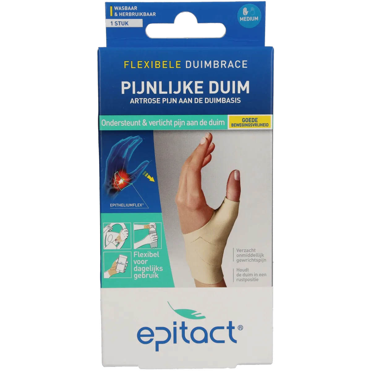 New Epitact Duim orthese dag links maat M