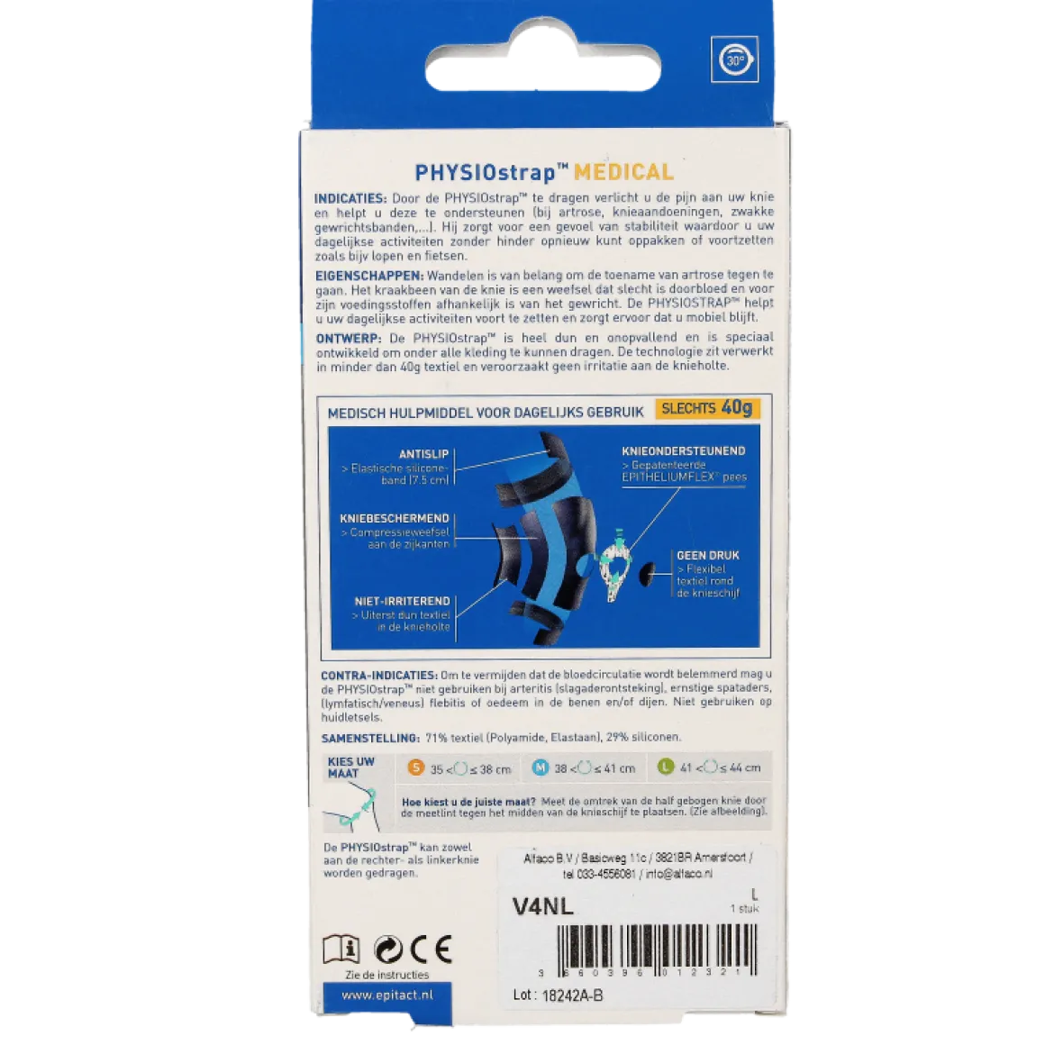 Epitact Knie medical maat L 41-44cm