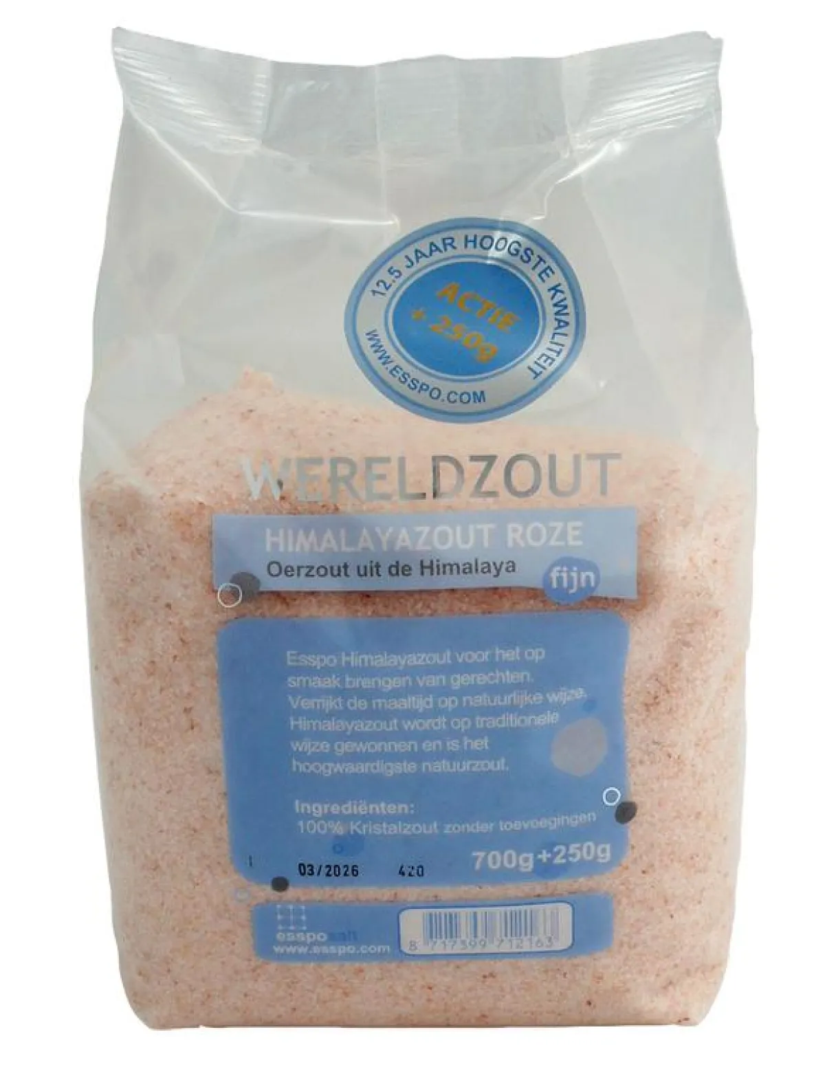 Sale Esspo Himalayazout roze fijn 700gr + 250gr