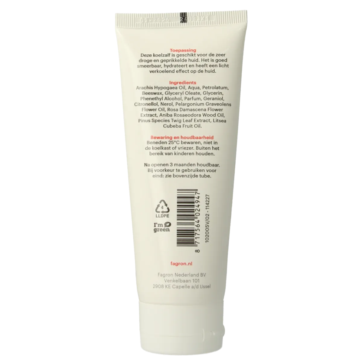 Outlet Fagron Koelzalf met 20% vaseline