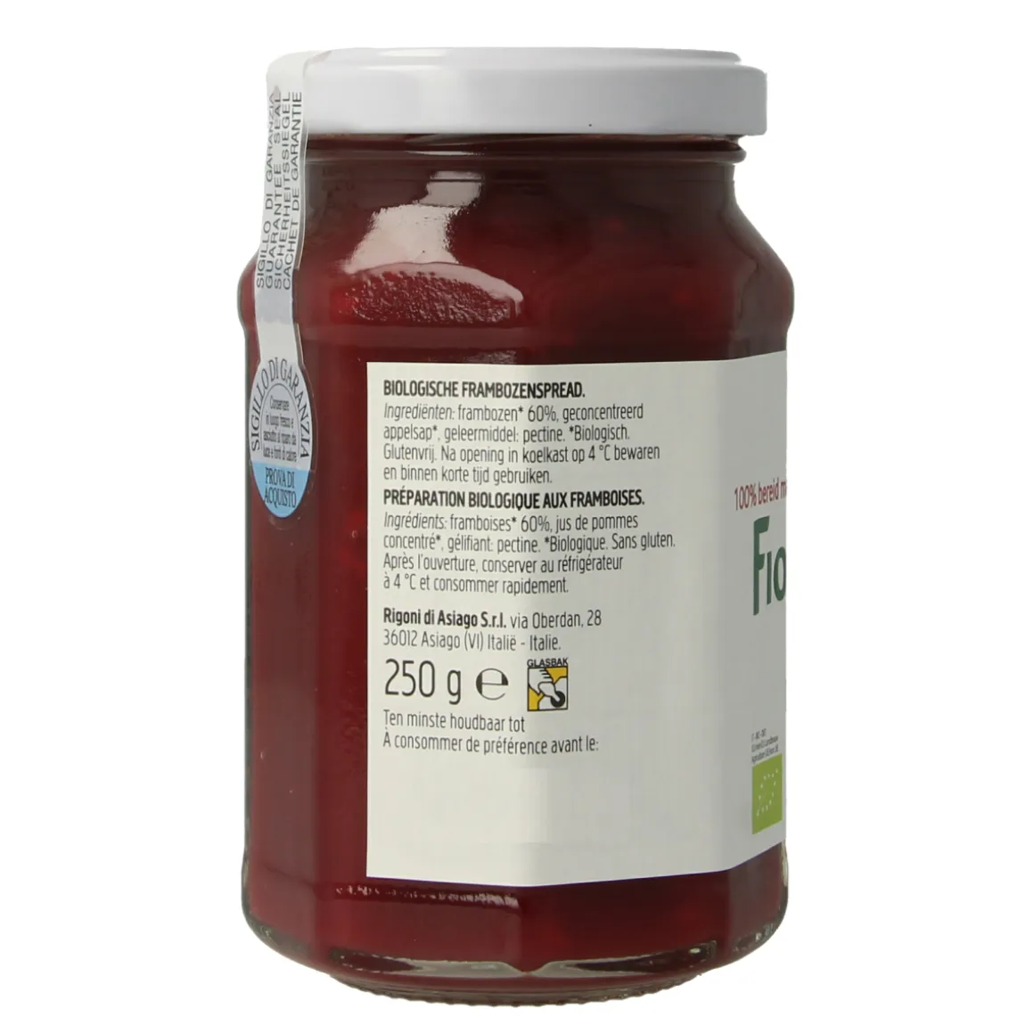 Fiordifrutta Frambozenjam bio