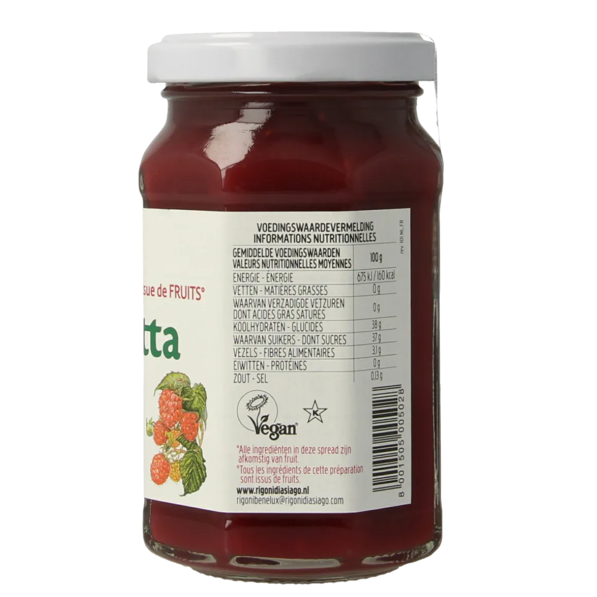 Fiordifrutta Frambozenjam bio