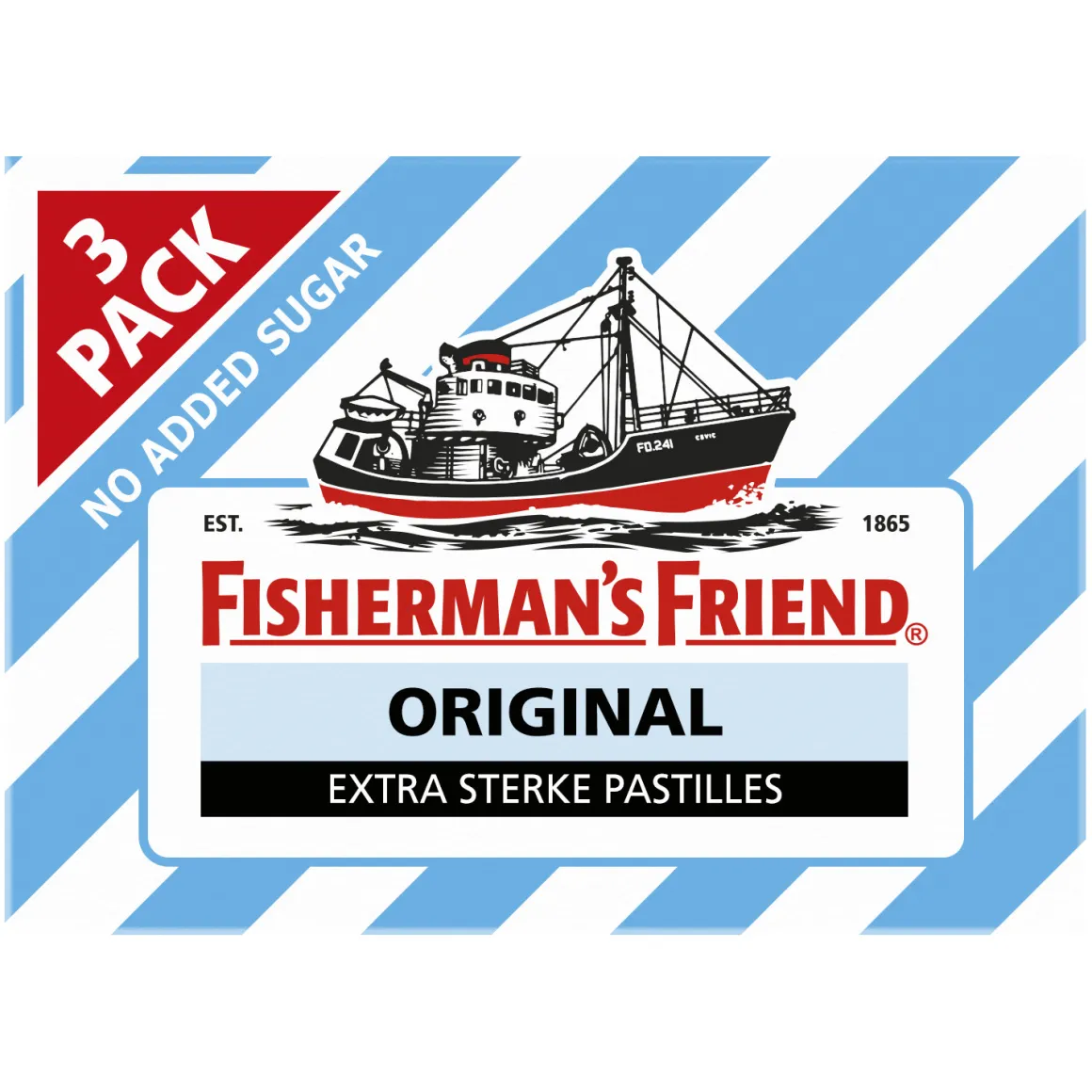 Fisherman's Friend Original suikervrij 3-pack