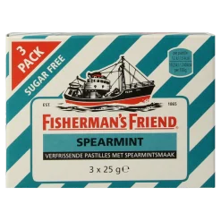Online Fisherman's Friend Spearmint suikervrij 3-pack