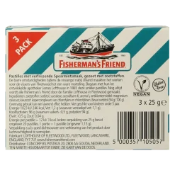 Online Fisherman's Friend Spearmint suikervrij 3-pack