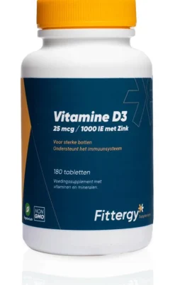 Discount Fittergy Vitamine D3 25mcg met zink