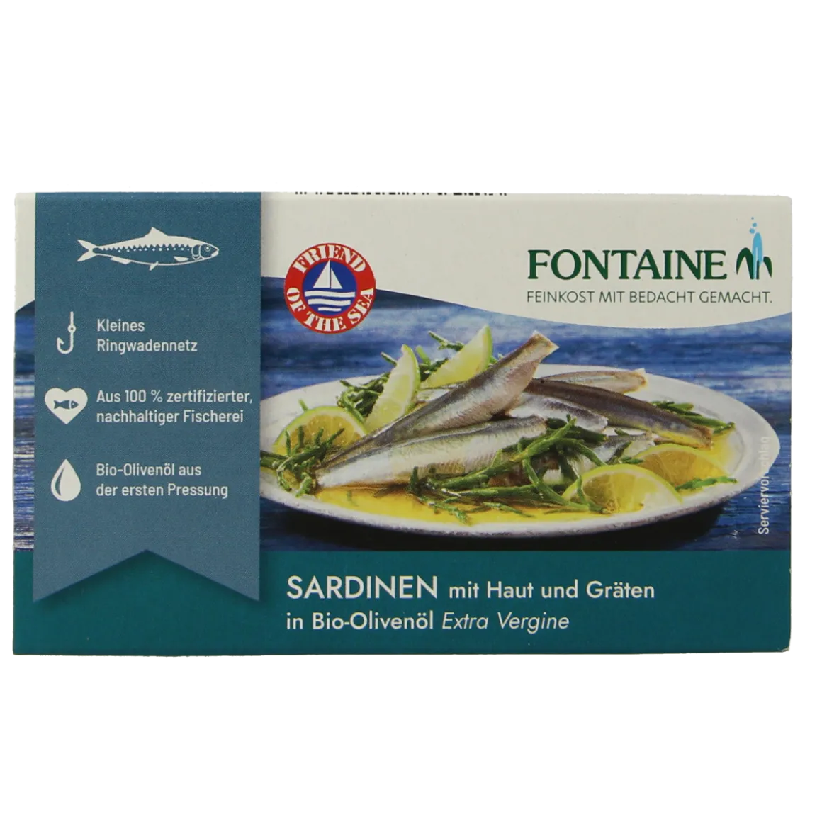Fontaine Sardines met huid en graat