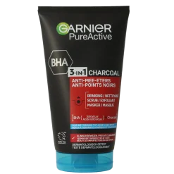 Garnier SkinActive pure active 3-in-1 charcoal reiniging