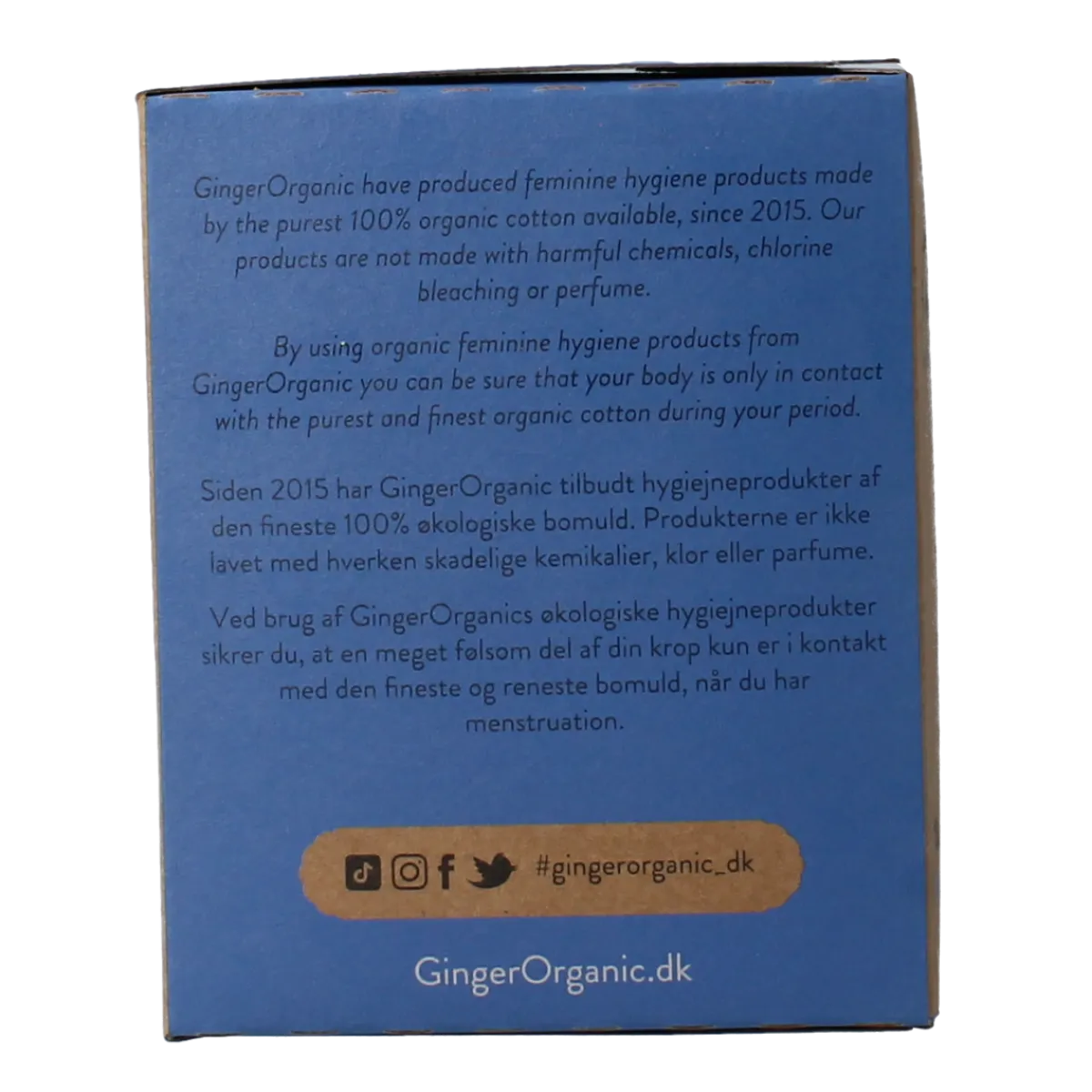 Hot Ginger Organic Maandverband nacht met vleugels