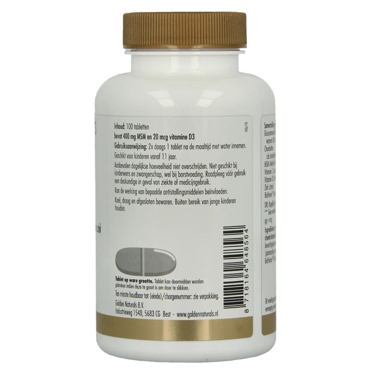 Golden Naturals Glucosamine & chondroitine