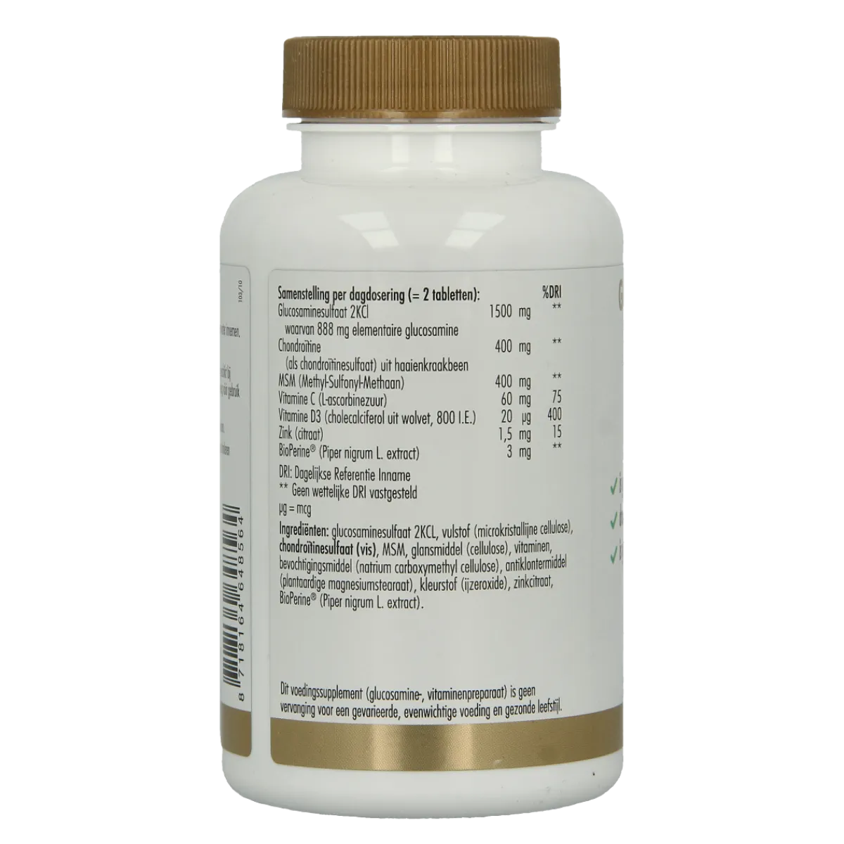Golden Naturals Glucosamine & chondroitine