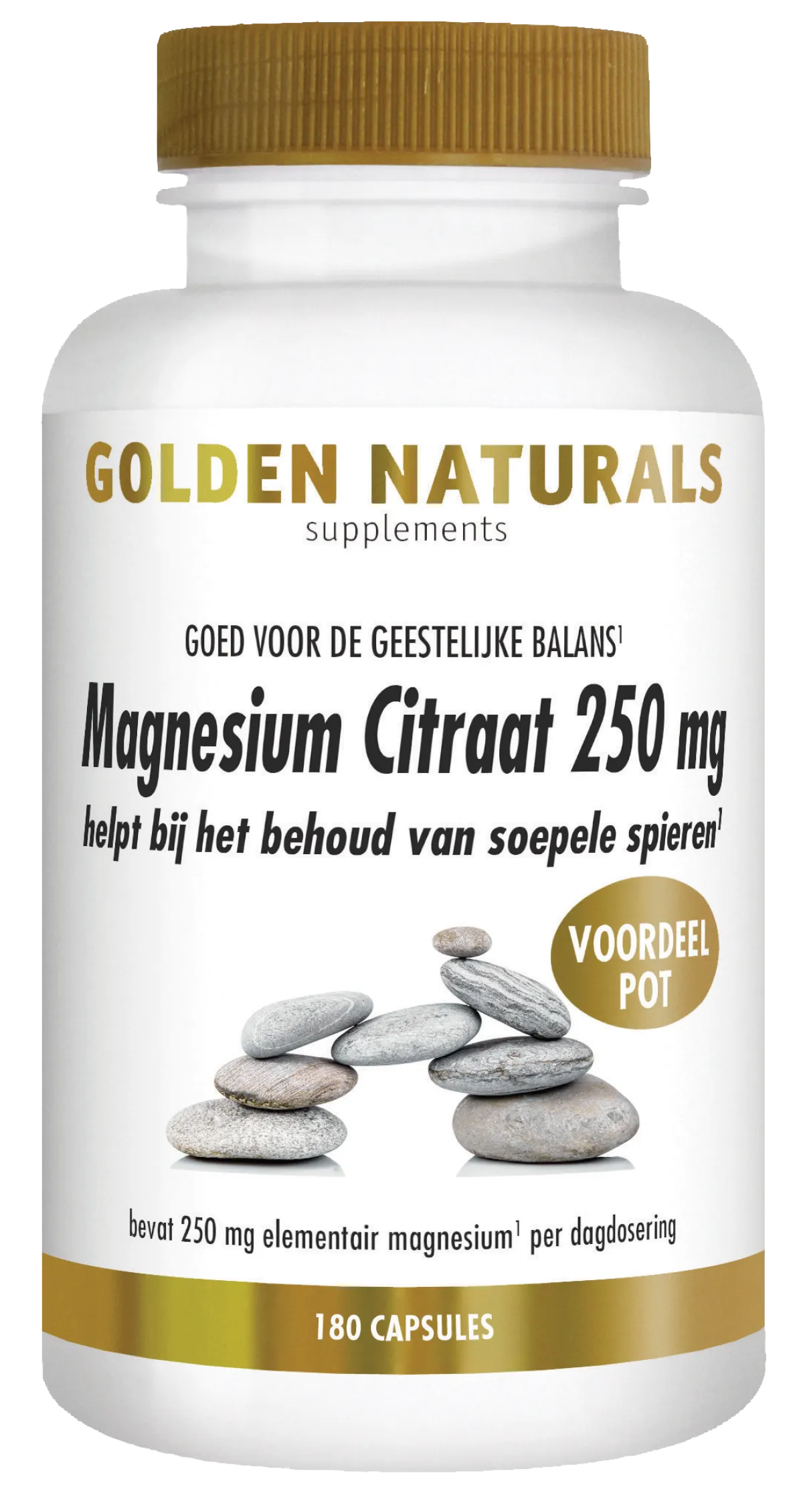 Golden Naturals Magnesium citraat 250mg