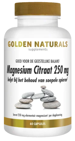 Sale Golden Naturals Magnesium citraat 250mg