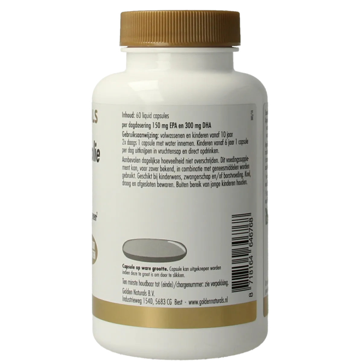 Outlet Golden Naturals Omega 3 algenolie liquid capsules