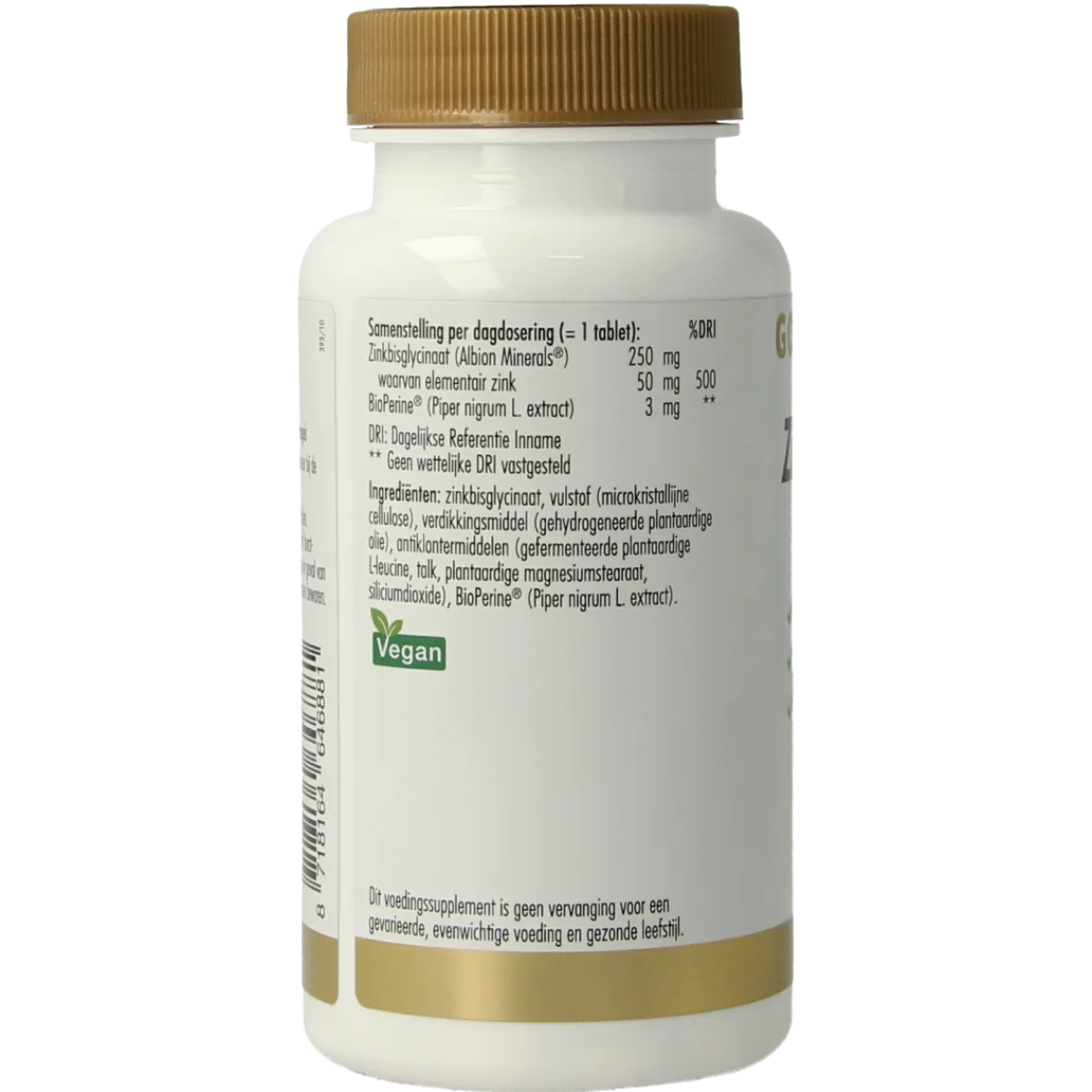 Best Golden Naturals Zink bisglycinaat 50mg