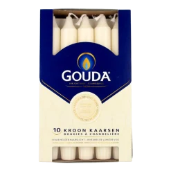 Gouda Kroonkaars ivoor 200/24
