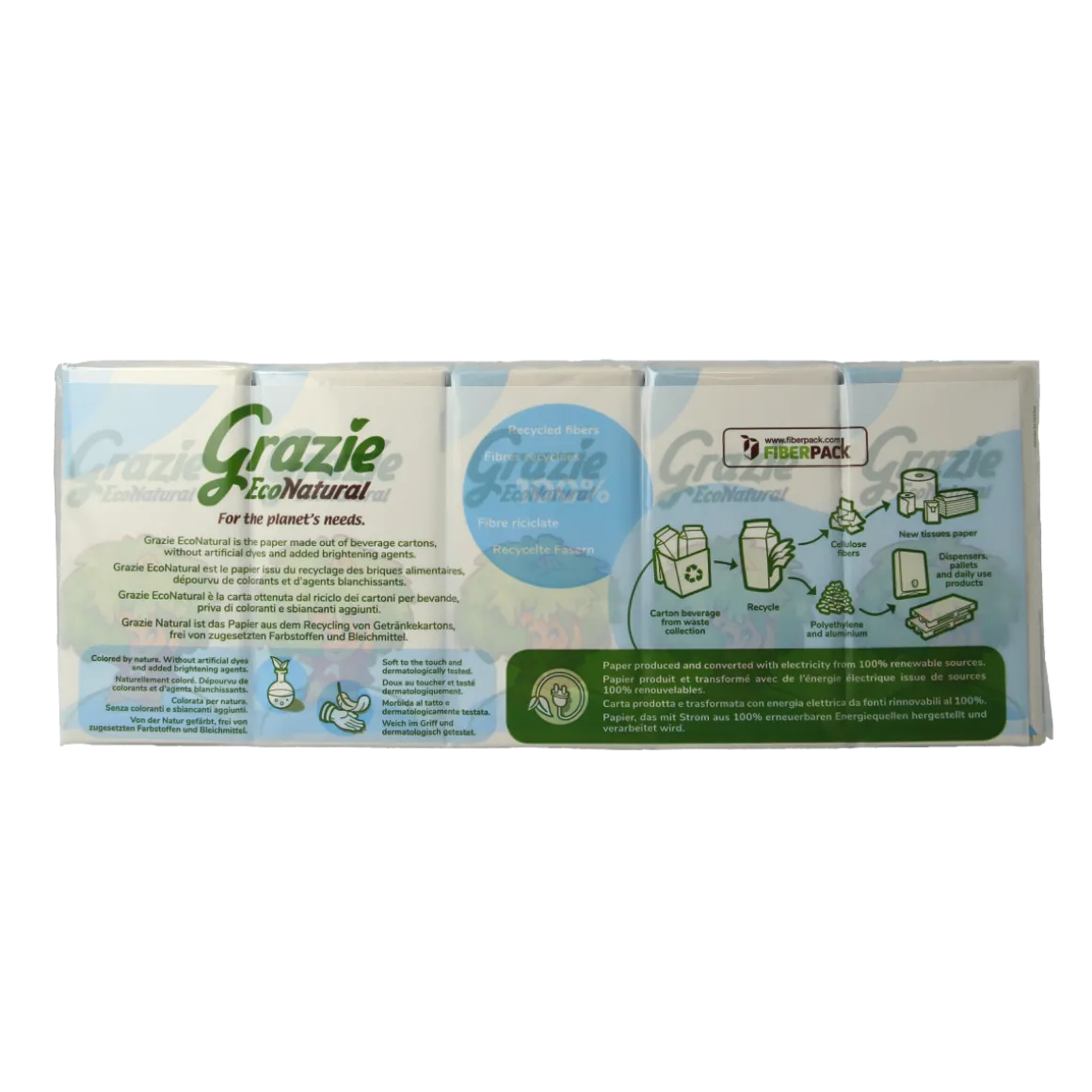 Grazie Natural Zakdoekjes extra soft 10 x 9 zakdoekjes