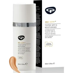 Green People Age defy+ tinted DD moisturiser medium SPF15