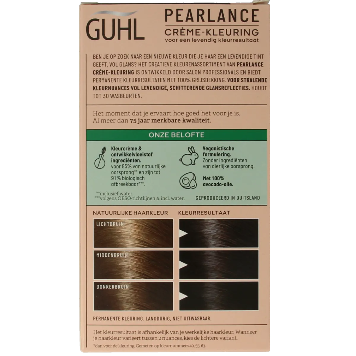 Sale Guhl Intensieve cremekleur 40 middenbruin