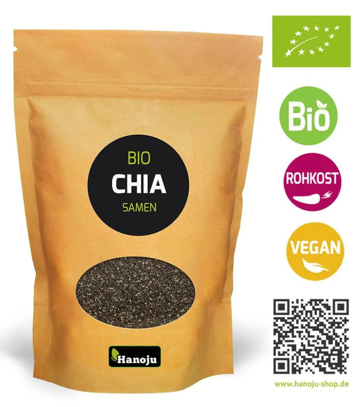 Sale Hanoju Chia zaad paper bag bio