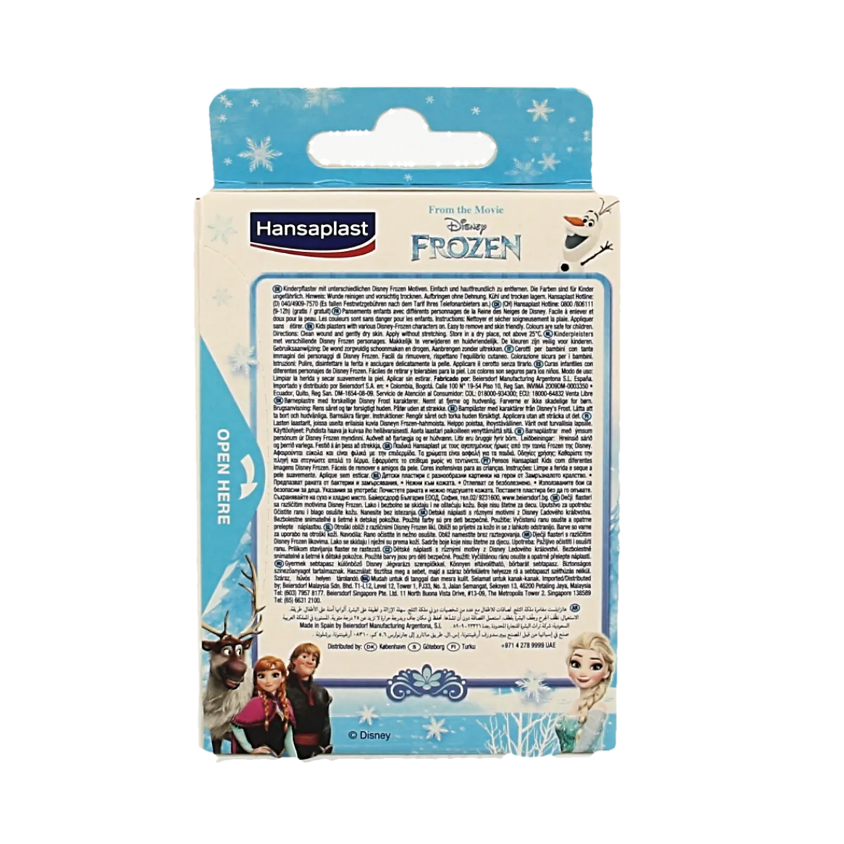 Hot Hansaplast Pleister strip frozen