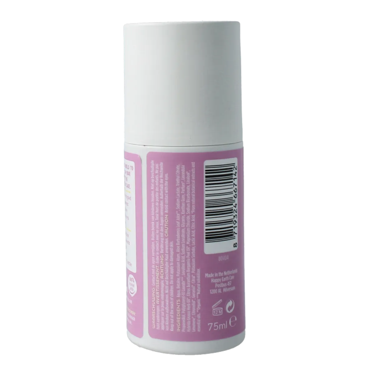 New Happy Earth Pure deodorant roll-on lavender ylang