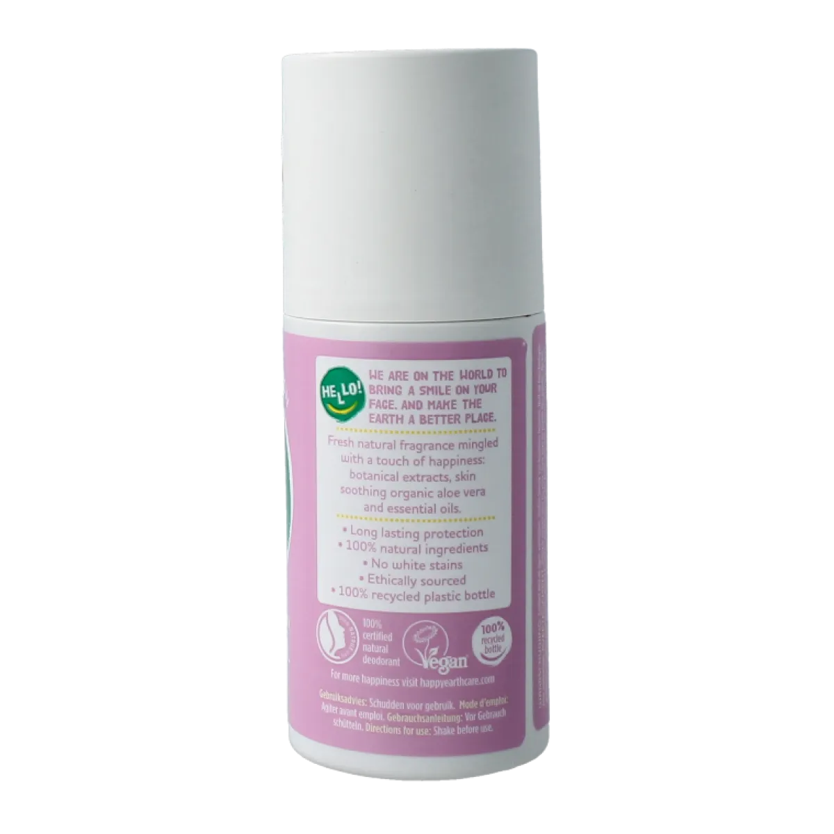 New Happy Earth Pure deodorant roll-on lavender ylang