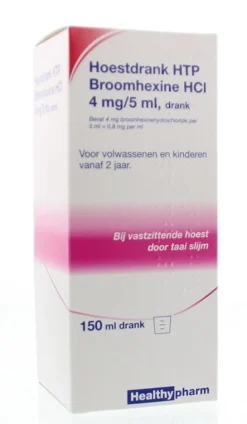 Online Healthypharm Hoestdrank broomhexine HCI 4mg/5ml