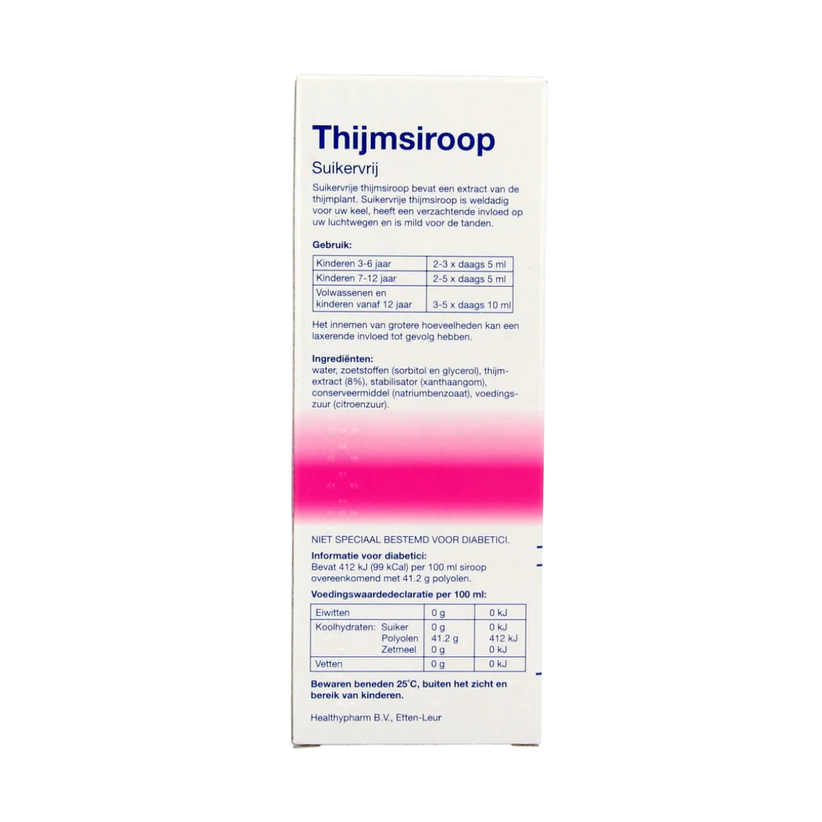 Healthypharm Thijmsiroop suikervrij