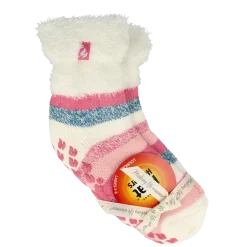 Best Heat Holders Ladies lounge socks 4-8 37-42 cream stripe