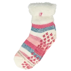 Best Heat Holders Ladies lounge socks 4-8 37-42 cream stripe
