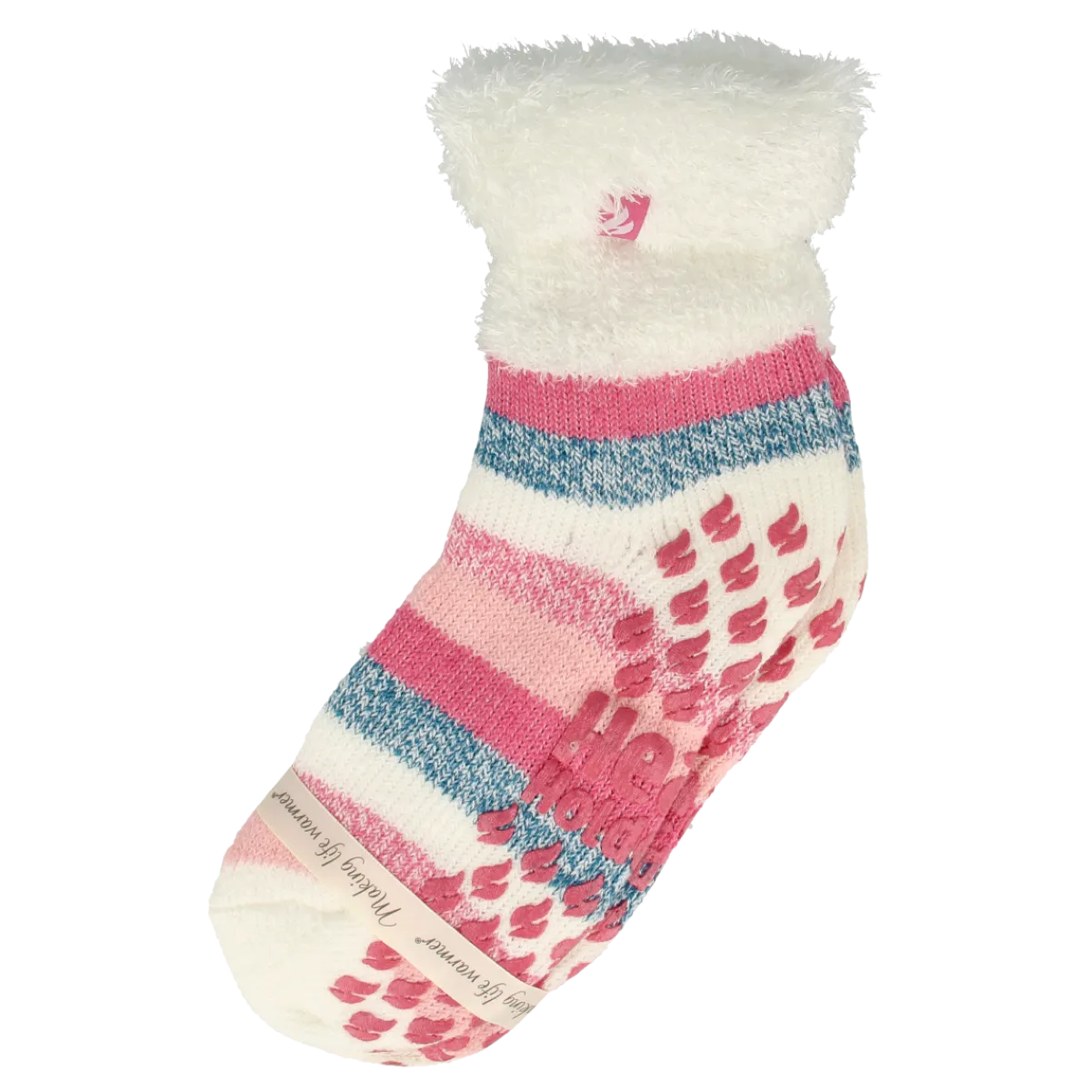 Best Heat Holders Ladies lounge socks 4-8 37-42 cream stripe