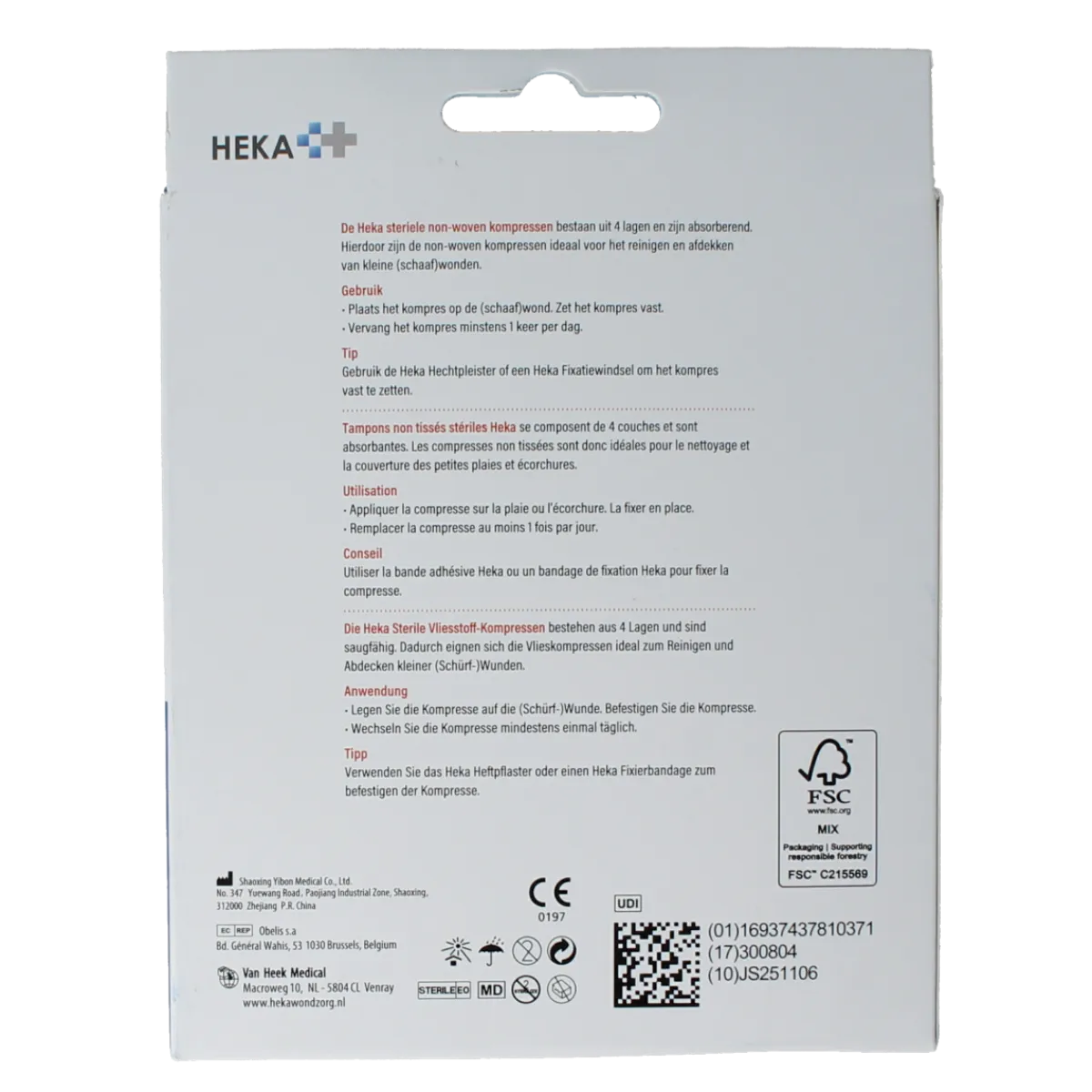 Best Heka Klein Non-woven kompres 10 x 10cm