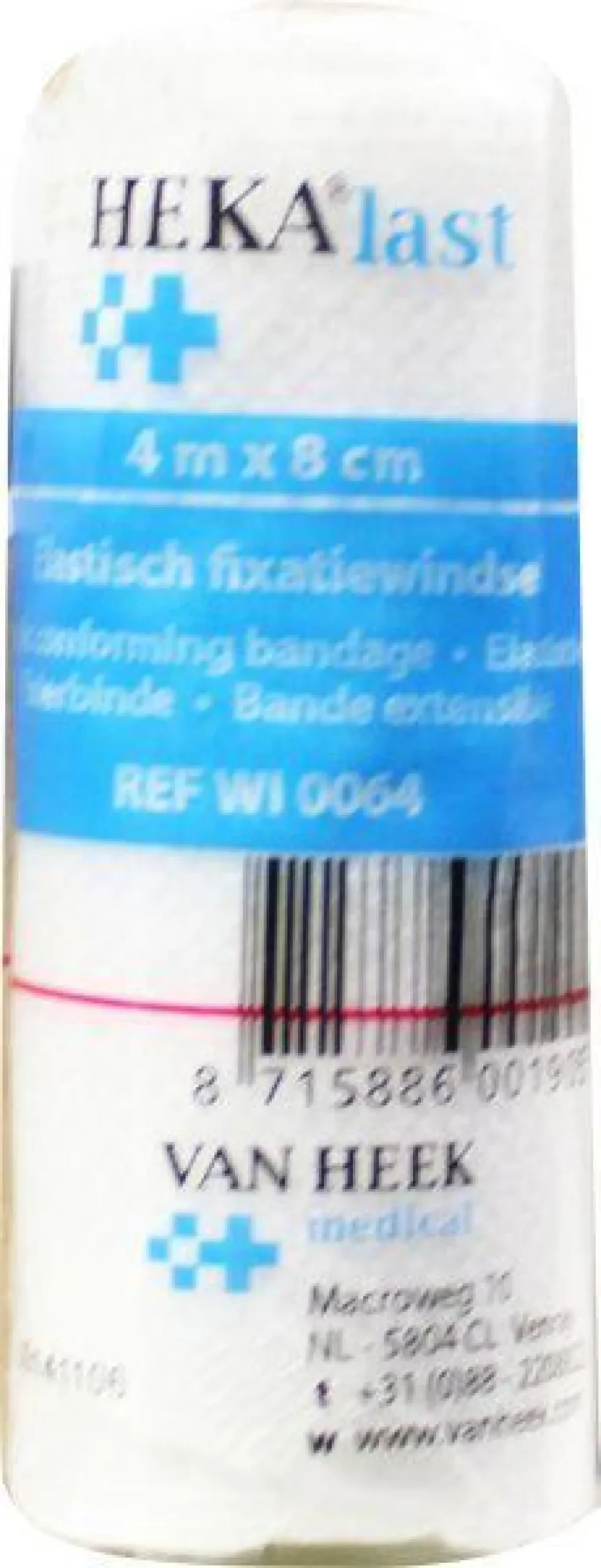 Hekalast Elastisch windsel 4m x 8cm