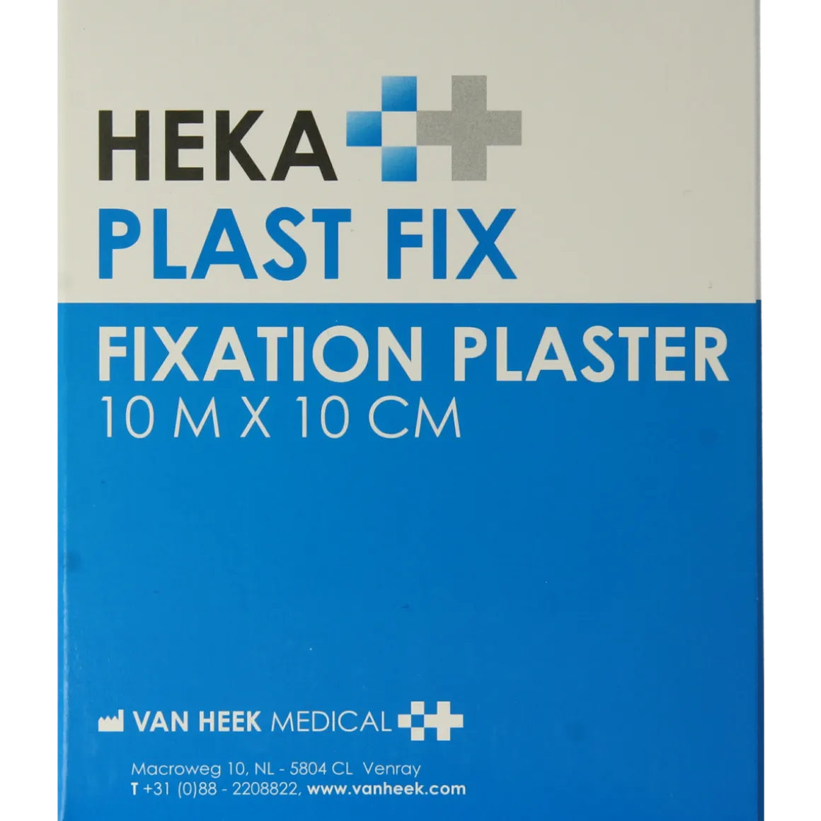 Hekaplast Fix pleister 10m x 10cm met schutvel