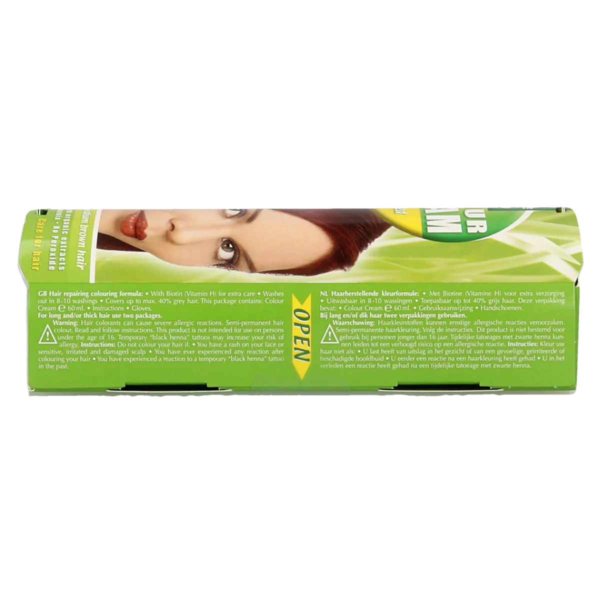 Hot Henna Plus Colour cream 5.6 warm red
