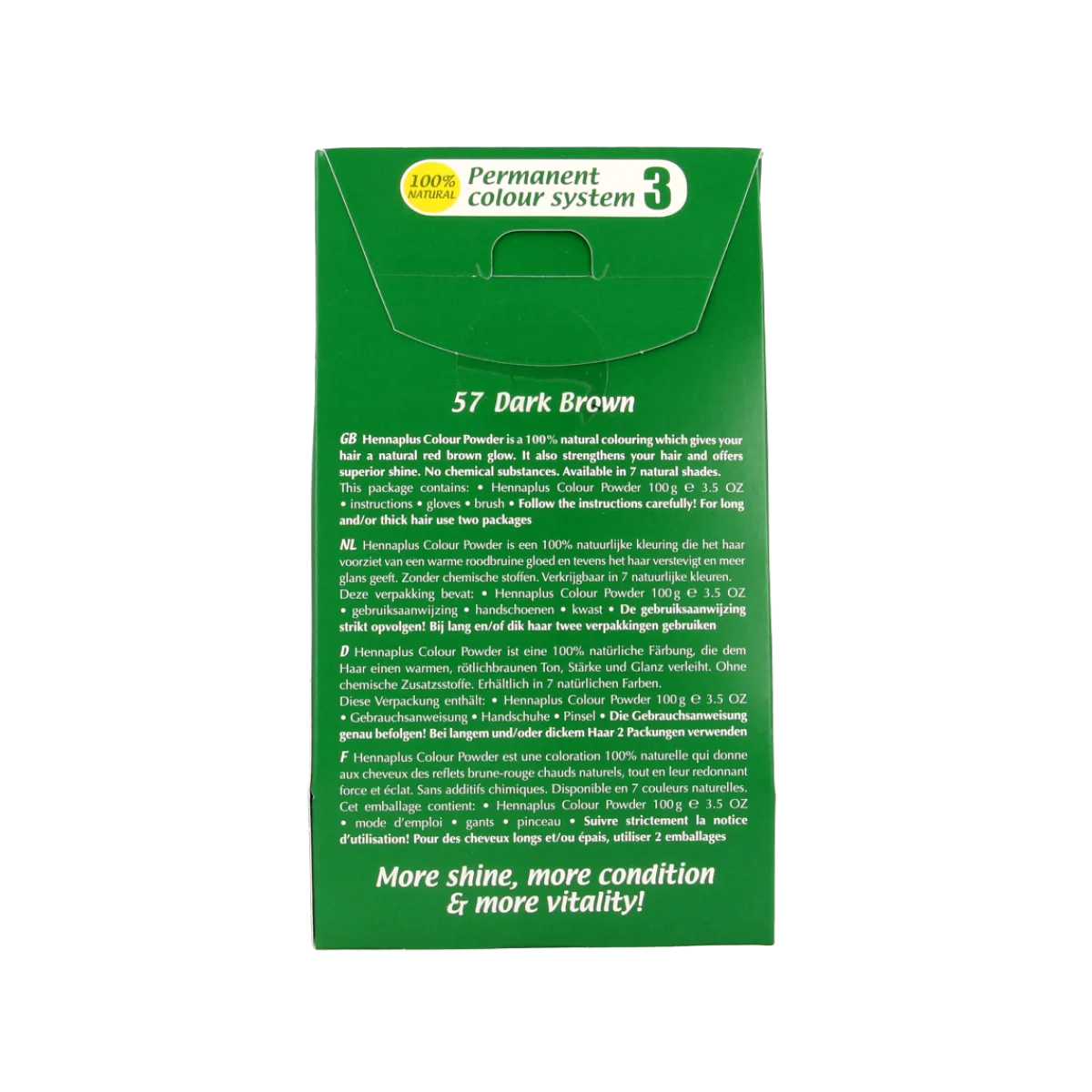 Hot Henna Plus Colour powder 57 dark brown
