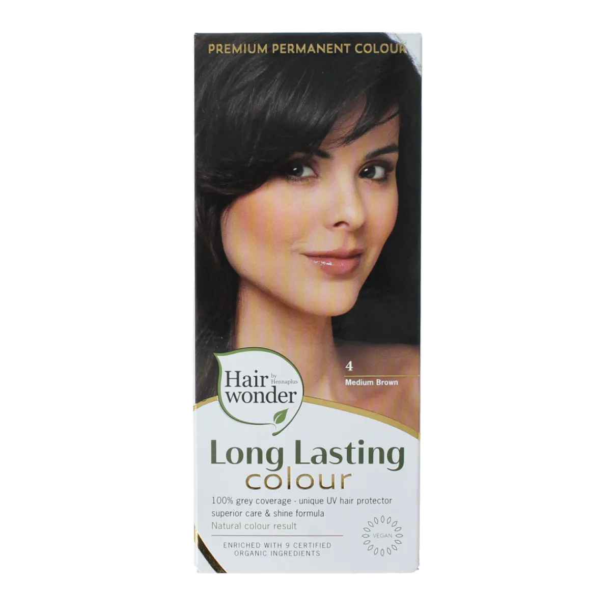 Henna Plus Long lasting colour 4 medium brown