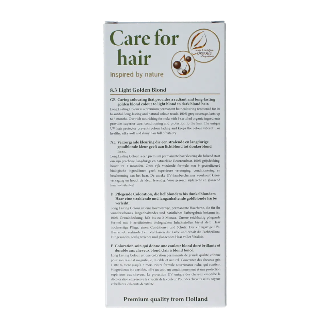 Henna Plus Long lasting colour 8.3 golden blond