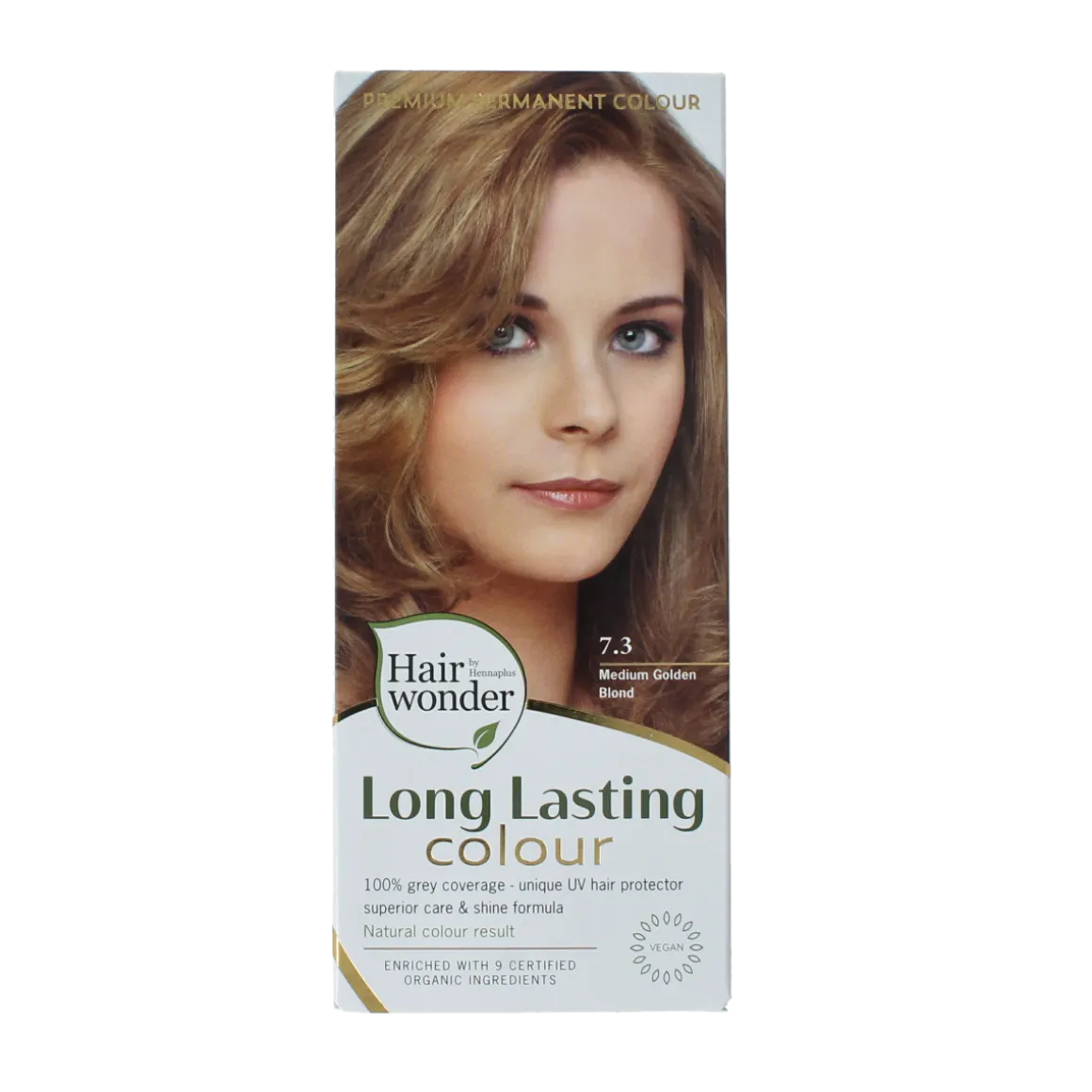 Henna Plus Long lasting colour 7.3 medium golden blond