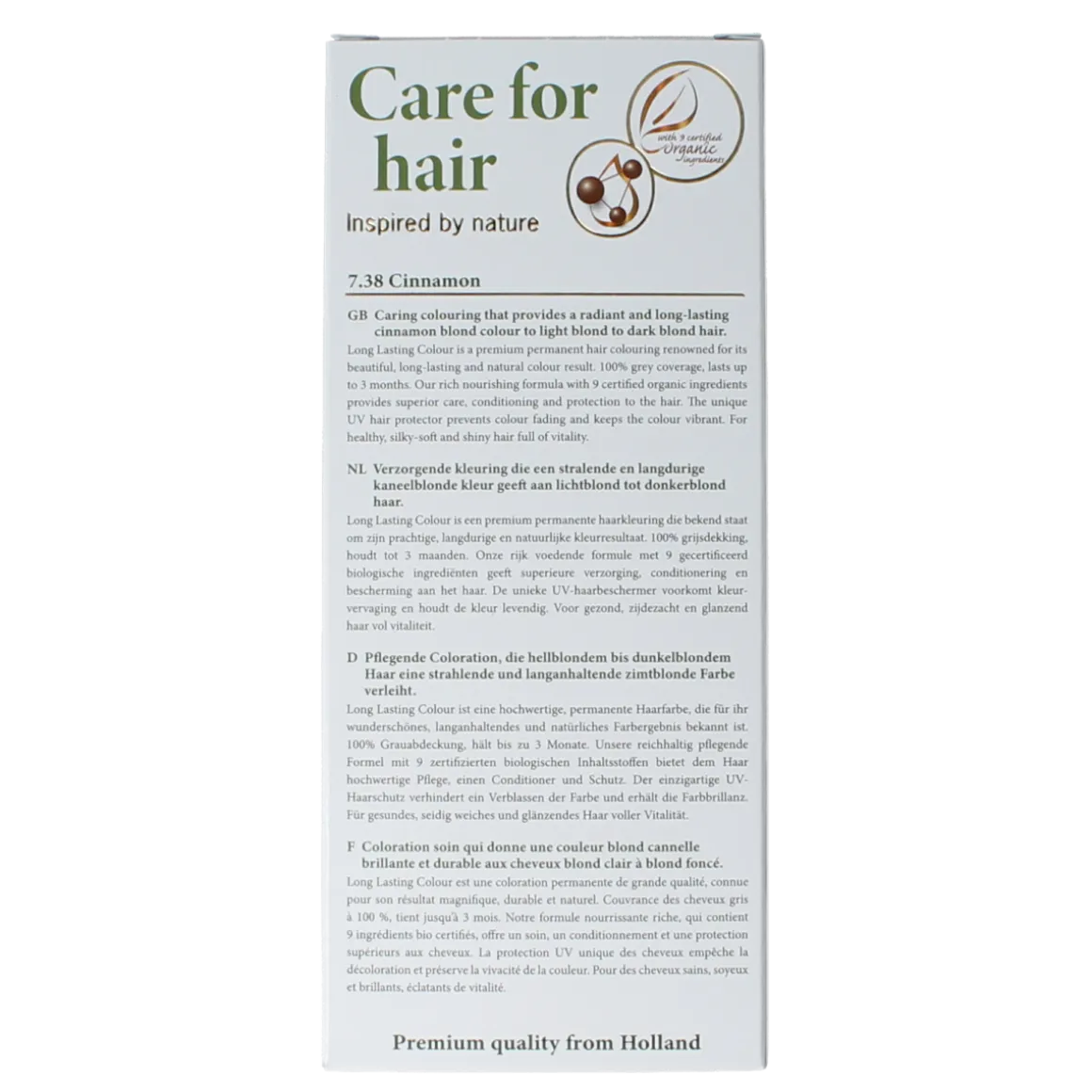 Henna Plus Long lasting colour 7.38 cinnamon