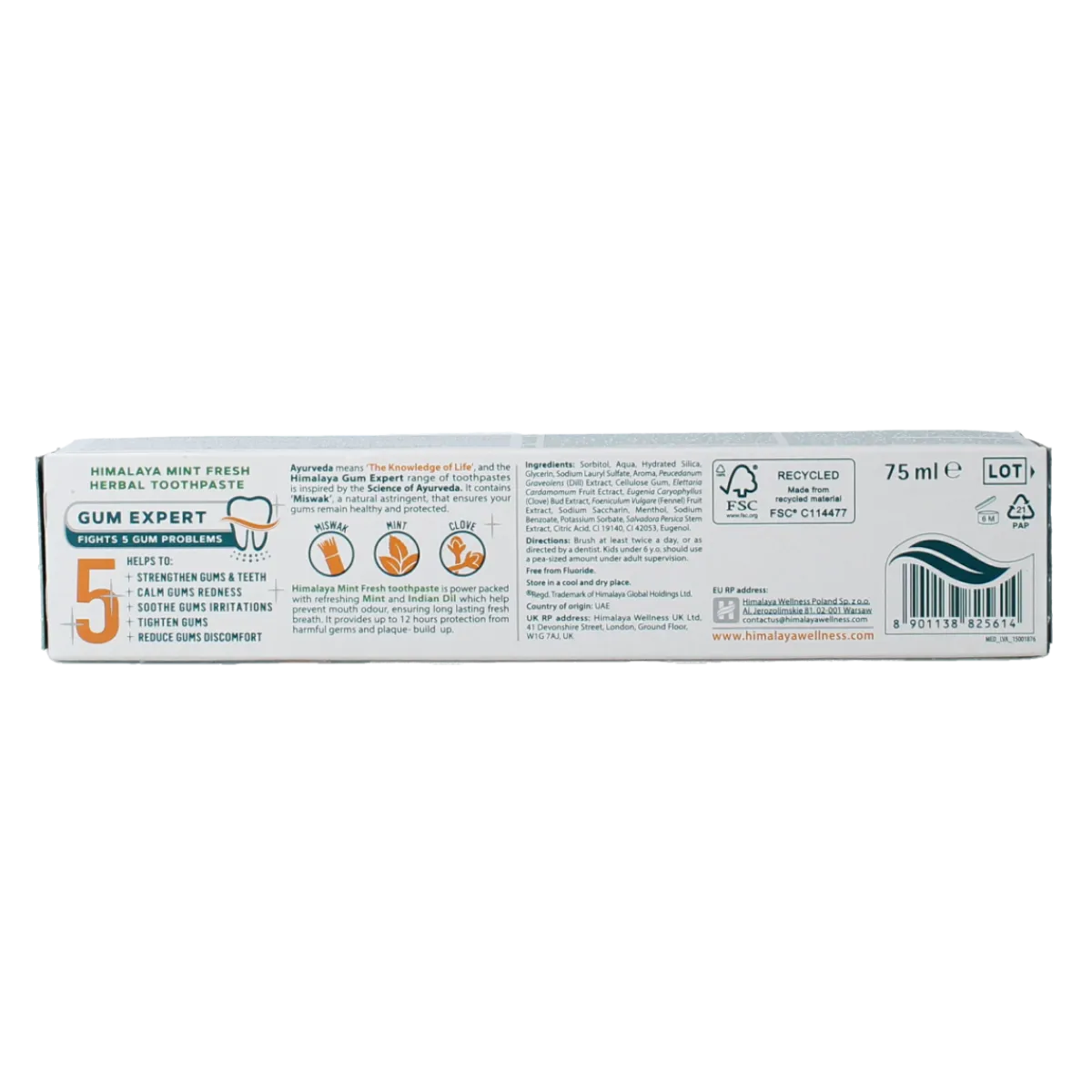 Himalaya Tandpasta kruiden mint fresh