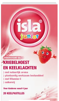 Isla Junior keelpastilles aardbei