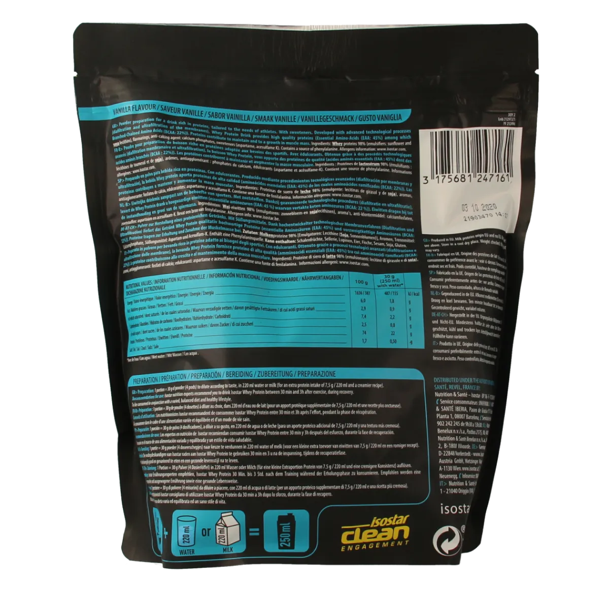 New Isostar Whey protein vanilla