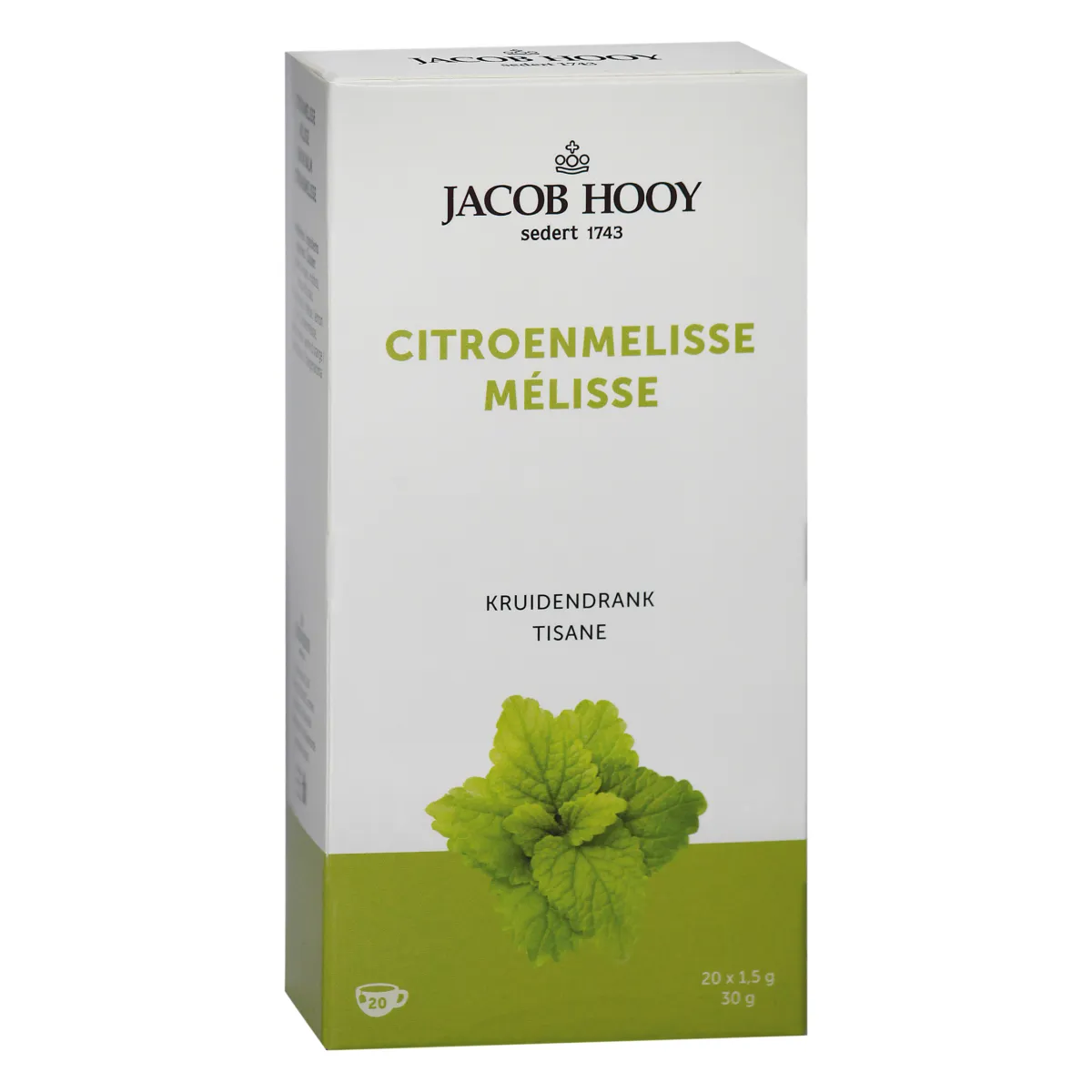 New Jacob Hooy Citroenmelisse theezakjes gold