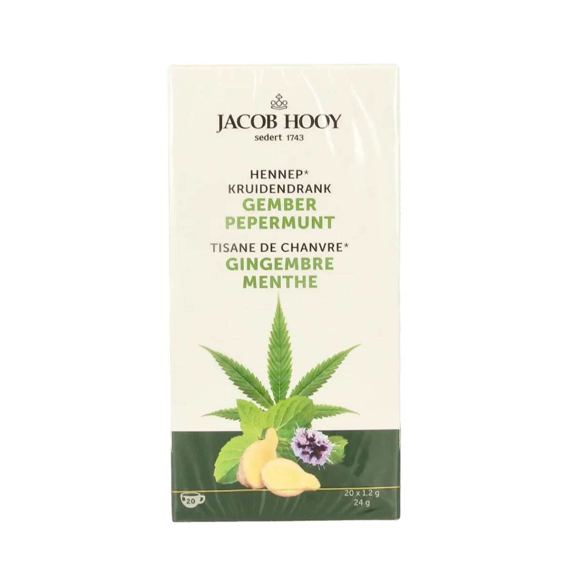 Outlet Jacob Hooy Hennep gember pepermunt thee
